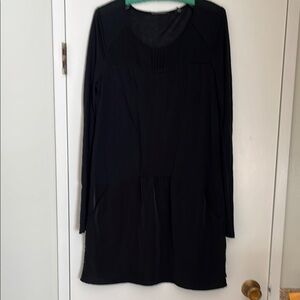 Maison Scotch Black Long Sleeve Dress